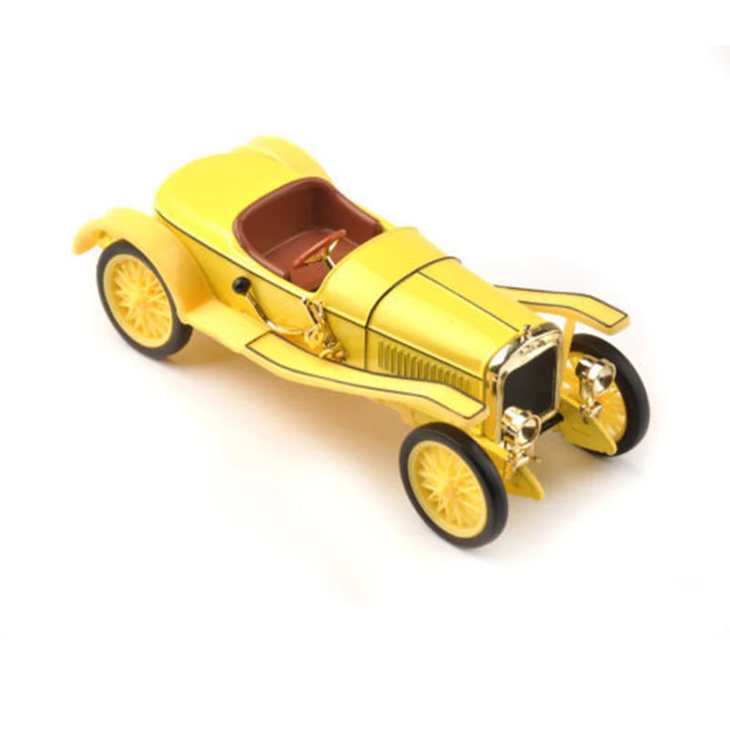 Недорогие детские игрушки, литые под давлением, 1/43, желтый, Hispano Suiza, Классическая Коллекционная модель, литые под давлением цветные автомобильные игрушки, подарок для ребенка
