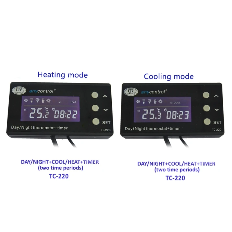 

LCD Reptile Digital Repile Thermostat Temperature Control Heat Cool US EU Plug