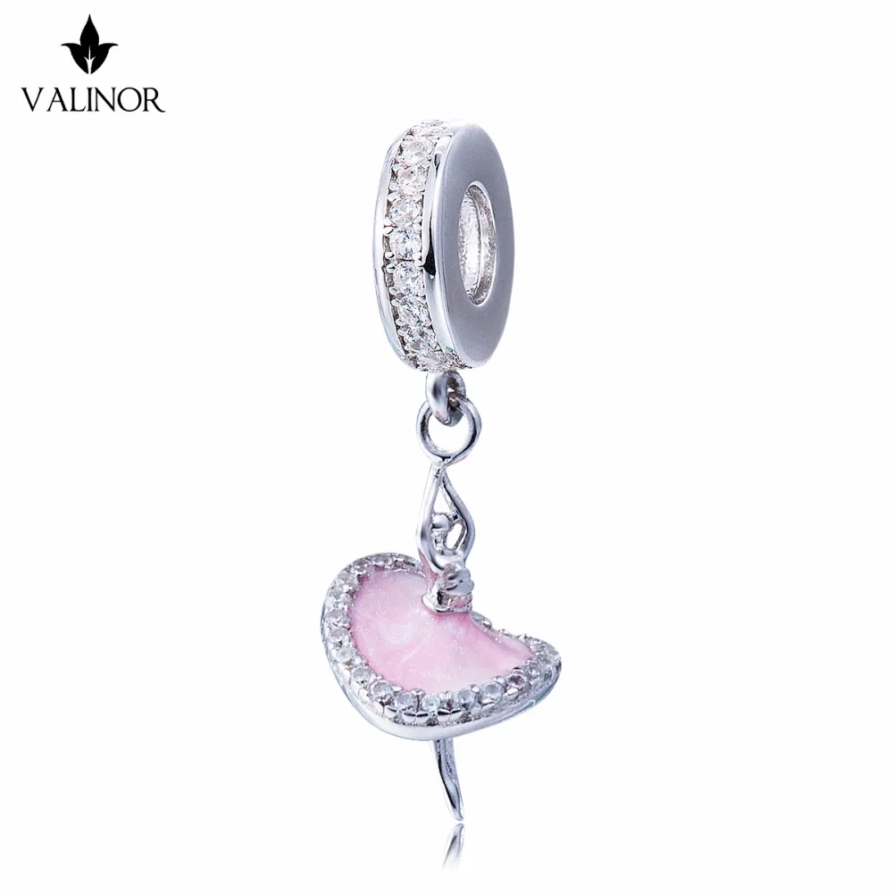 Ballerina girl 925 Sterling Silver Charms Fit Bracelets DDBJ039in