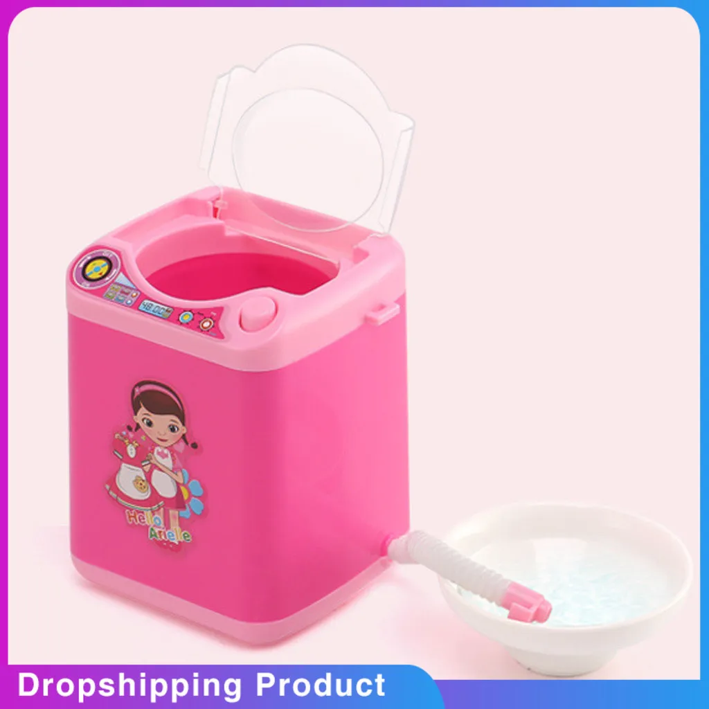 

Children Mini Washing Machine Toy Electrical Appliance Set Dummy Pretended Play