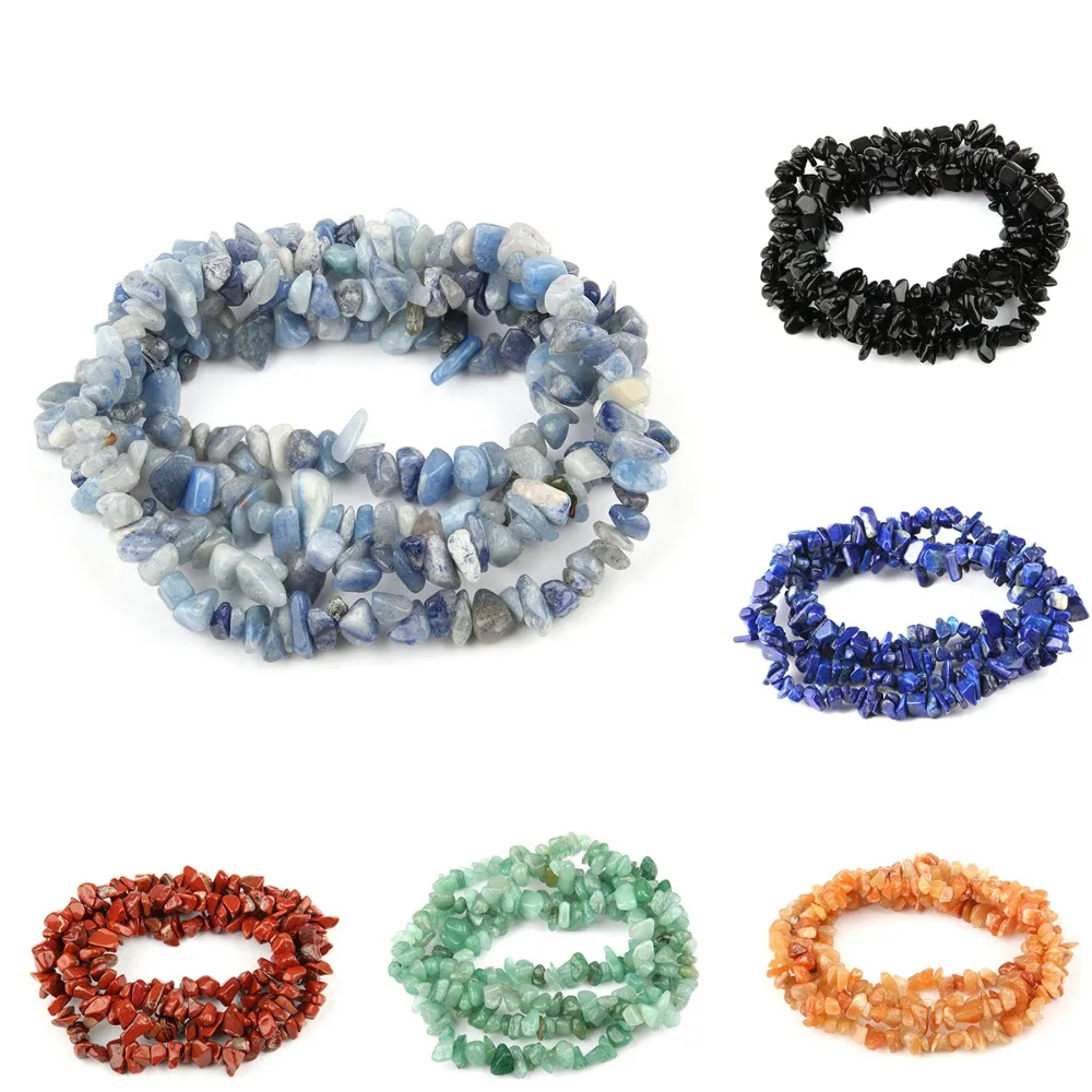 

Wholesale Strand 87cm gravel irregular 5-8 mm natural stone beads jewelry making crystal Lapis Lazuli DIY bracelet necklace