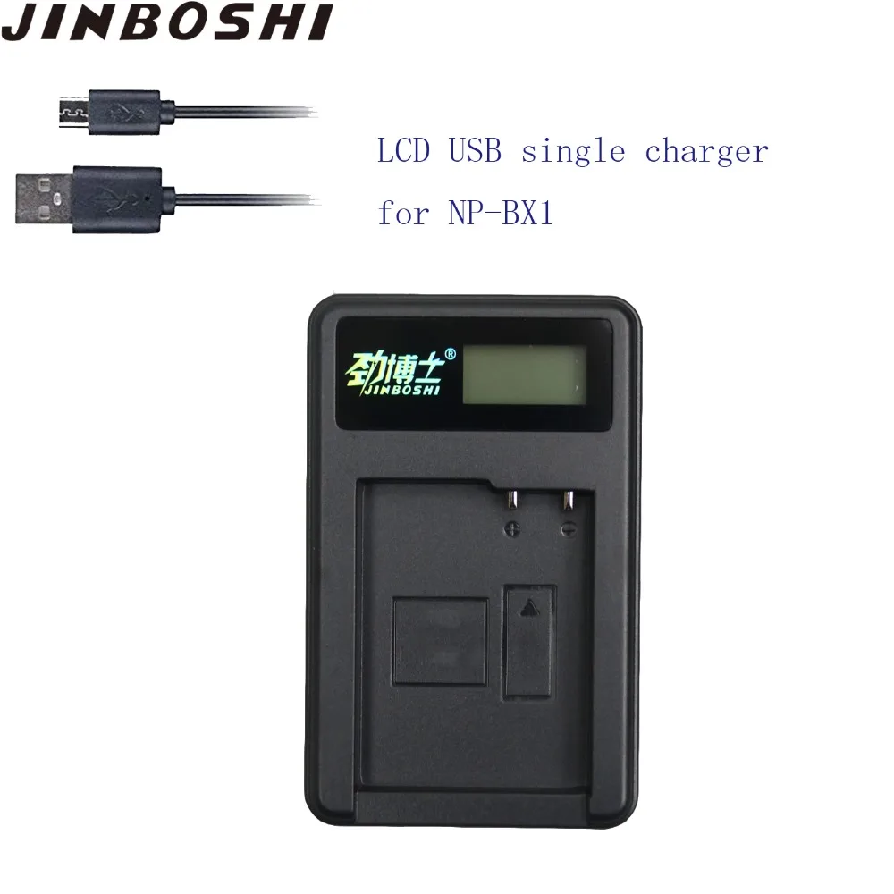 

1pcs LCD Single USB Charger for NP-BX1 np bx1 Battery for Sony DSC-RX100 DSC-WX500 IV HX300 WX300 HDR-AS15 X3000R MV1 AS30V