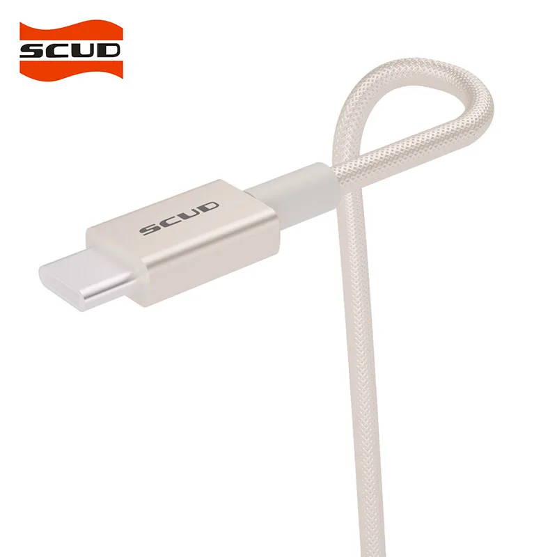 SCUD usb type-C кабель для сотового телефона USB type-C кабель для зарядки передачи данных кабель для мобильного телефона для устройств usb type-C - Цвет: Champagne gold