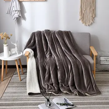 

Summer olid Color Blanket luxurious Flannel Coral Fleece Super Soft Coverlet Sofa Cover Warm Sheets Easy Wash Blanket Gifts