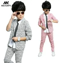 

MXTOPPY Kid Clothes Set 2018 Fashion Autumn Wedding Boys Clothes Children Set 2 Pieces Long Sleeve Boy Suit Children Costume