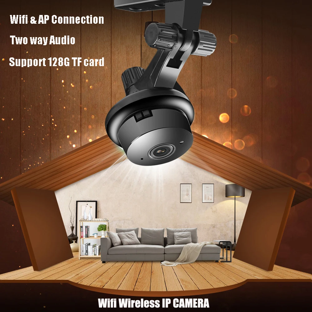 Мини камера AZISHN Беспроводная с поддержкой Wi Fi 720P|Камеры видеонаблюдения| |