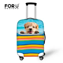 Kawaii Pet Dog дизайн багажные защитные чехлы, забавные животные дорожные аксессуары для чемодана чехол для 18 24 28 30 дюймов тележка чехол
