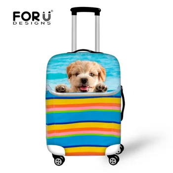 

Kawaii Pet Dog Design Luggage Protective Covers,Funny Animal Travel Accessories Suitcase Cover for 18 24 28 30 Inch Trolley Case