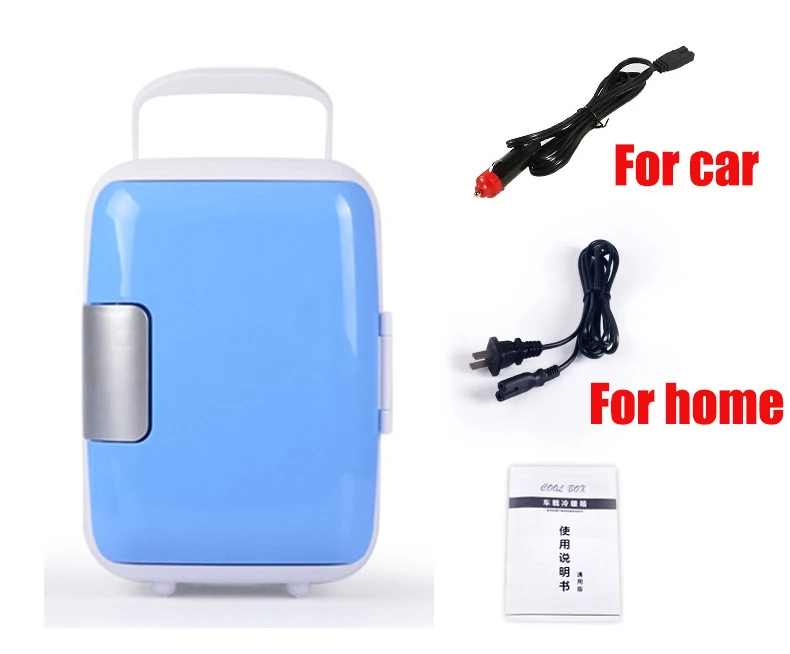 

Compact Size 4L Car Refrigerators Or Dual-Use 4L Home Car Use Refrigerators Ultra Quiet Low Noise Car Mini Refrigerators Freezer