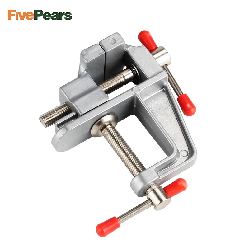 

FivePears Universal Mini Bench Vise 30mm Aluminium Alloy Bench Clamp Screw Vise for DIY Craft Mold Fixed Repair Tool