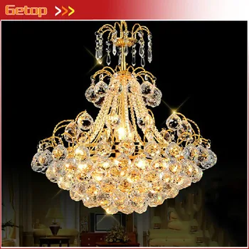 

Best Price European Luxury Crystal Chandeliers Restaurant Lights Modern Minimalist Living Room Bedroom LED Crystal Lamp Lighting