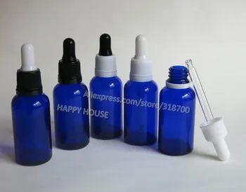 

Wholesale E-Juice Bottles, 360pcs/lot 30ml Blue Glass Bottle With Tamper Evident Dropper,30cc Empty Glass Essential Oil Bottle