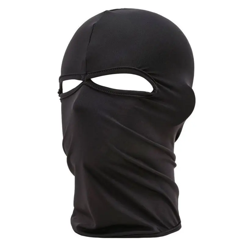

Outdoor Motorcycle Black Full Face Mask Balaclava Ski Neck Protection Black NEW