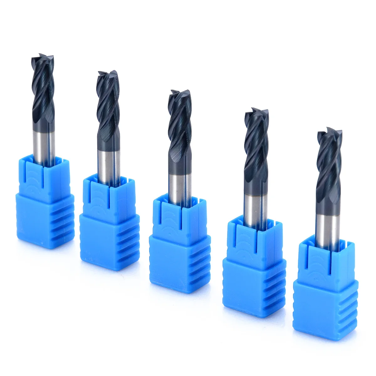5pcs New 4 Flute End Mill Tungsten Carbide CNC Milling Cutter 6x50mm Mayitr For Power Tools