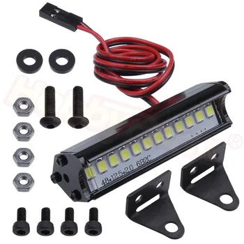 

RC Rock Crawler Truck LED Light Bar Spotlight Dome Light Simulation for Traxxas Trx-4 Trx4 Axial SCX10 90046 D90 Tamiya CC01 KM2