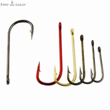150pcs 9146 High Carbon Steel Fishing Hooks Red Black Gold Tea Aberdeen Bait font b Fishhooks