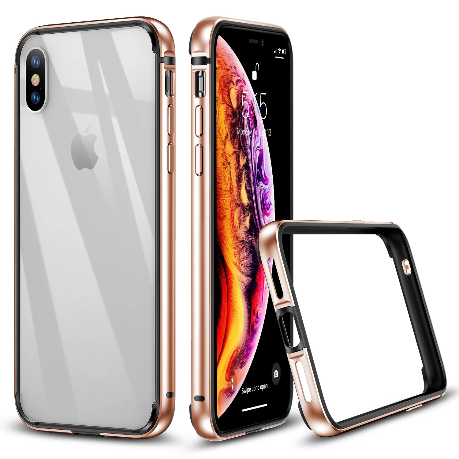 Металлический Чехол-бампер ESR Crown для iPhone XR XS Max с металлической рамкой и мягким внутренним Бампером для iPhone, роскошный противоударный чехол