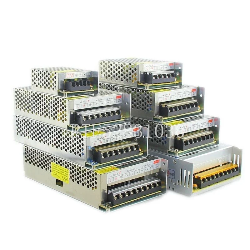 AC 110 V-220 V к DC 5V 12V 24V 1A 2A 3A 5A 10A 15A 20A 30A 50A переключатель питания Драйвер адаптер светодиодный светильник