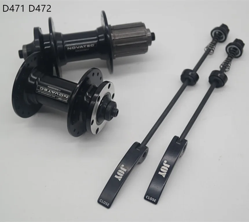 

NOVATEC D471 D472 mountain bike MTB bicycle disc hub front 2 bearing and rear 2 bearing Aluminium alloy 9MM Quick release hubs