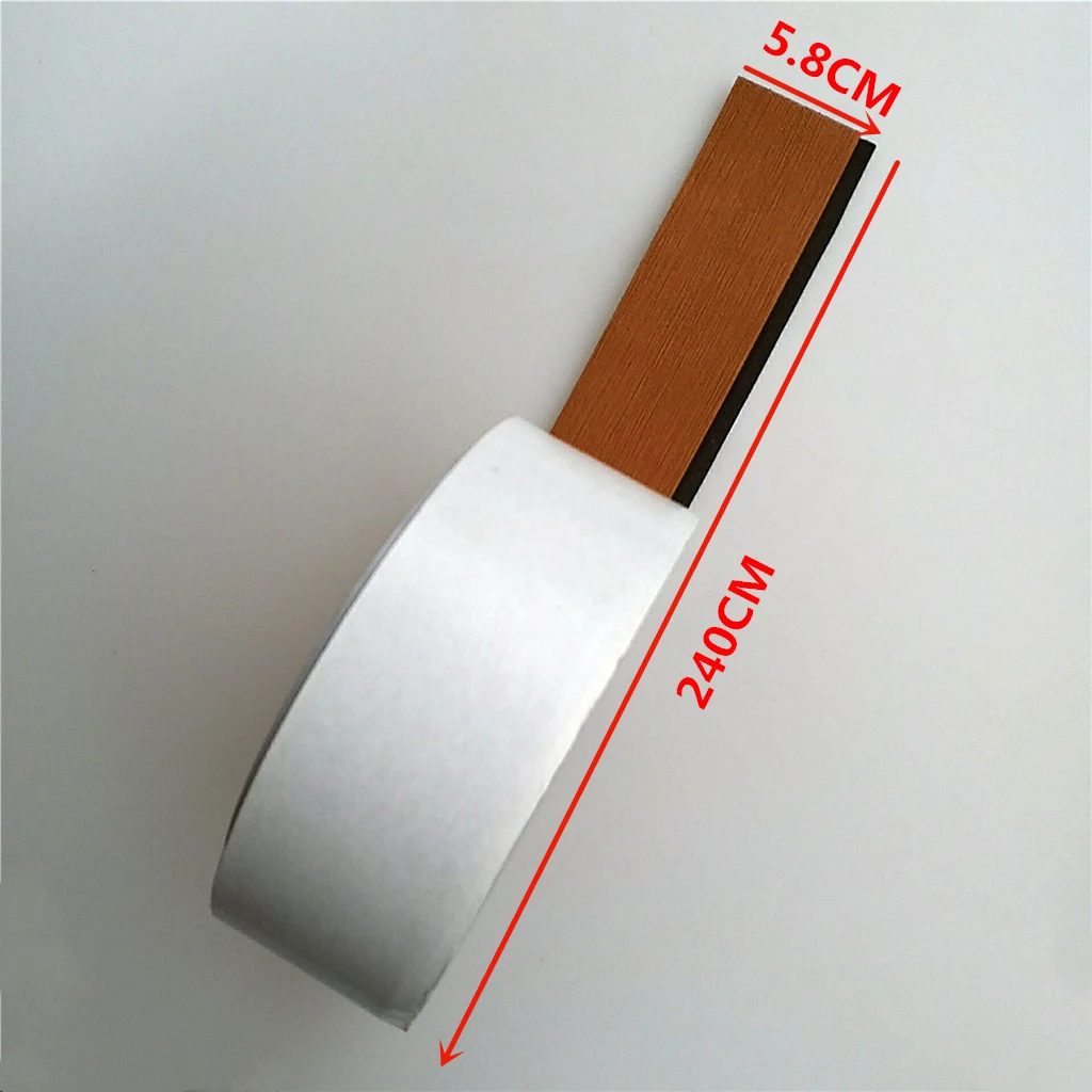 94'x2.3' Self Adhesive EVA Teak Sheet Marine Flooring Yacht Boat Decking Mat Pad Edge Strip Brown Color Boat Accessories Decors