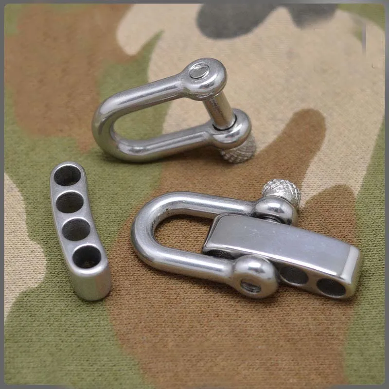 10pcs/lot 5mm U Shape Stainless Steel Adjustable Shackle Paracord