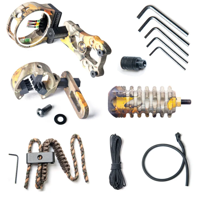 

Professional Compound Bow Accessories Upgrade Combo Bow Kits Arrow Damper Aiming Basic Set Mini-color Archery Supplies