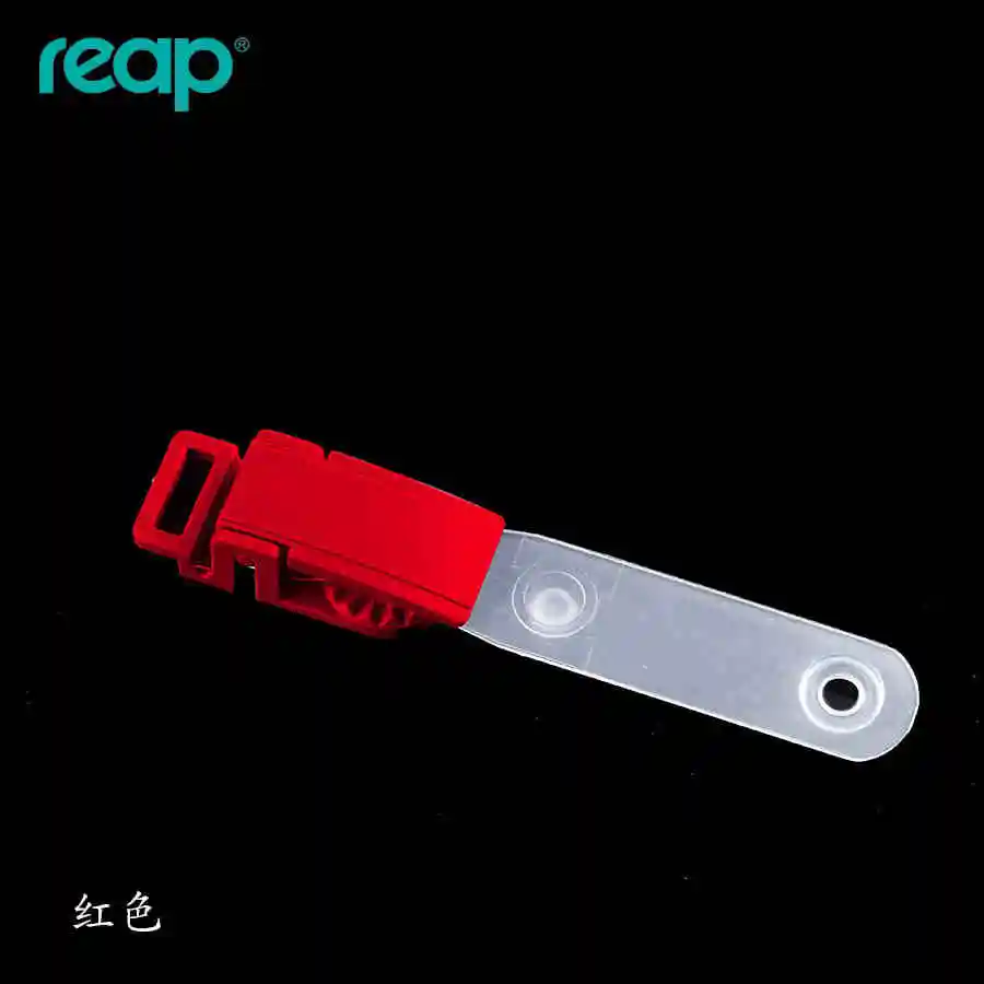 6 шт./лот Reap 7604 ABS металл ID держатель для карт бейдж клип с прозрачными бретели для нижнего белья Высокое качество