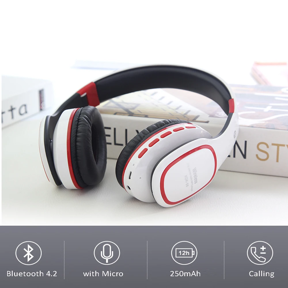 Беспроводной наушники гарнитура Bluetooth складные регулируемые С микрофоном для ПК
