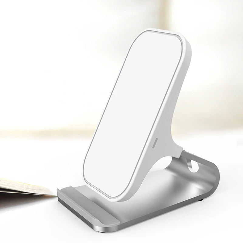 10W Phone Stand Wireless Charger For Galaxy S9 S8 Plus Alloy QI Wireless Charging For Iphone 8 8plus X Fast Charge (8)