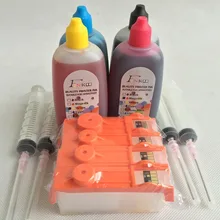 12 шт. комплект пополнения чернил для HP 364 для HP Photosmart 6520 7510 B8553 B109a B109n B110a photosmartplus b209a b210a принтера с чипом