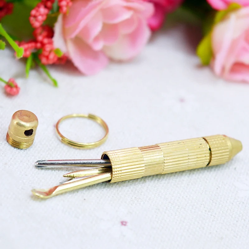 

10sets Smoking Accessories MultiFunction Golden Metal Spoon Use For Sniffer Snorter Snuff Snuff Snorter.Powder Spoon 4pcs/set