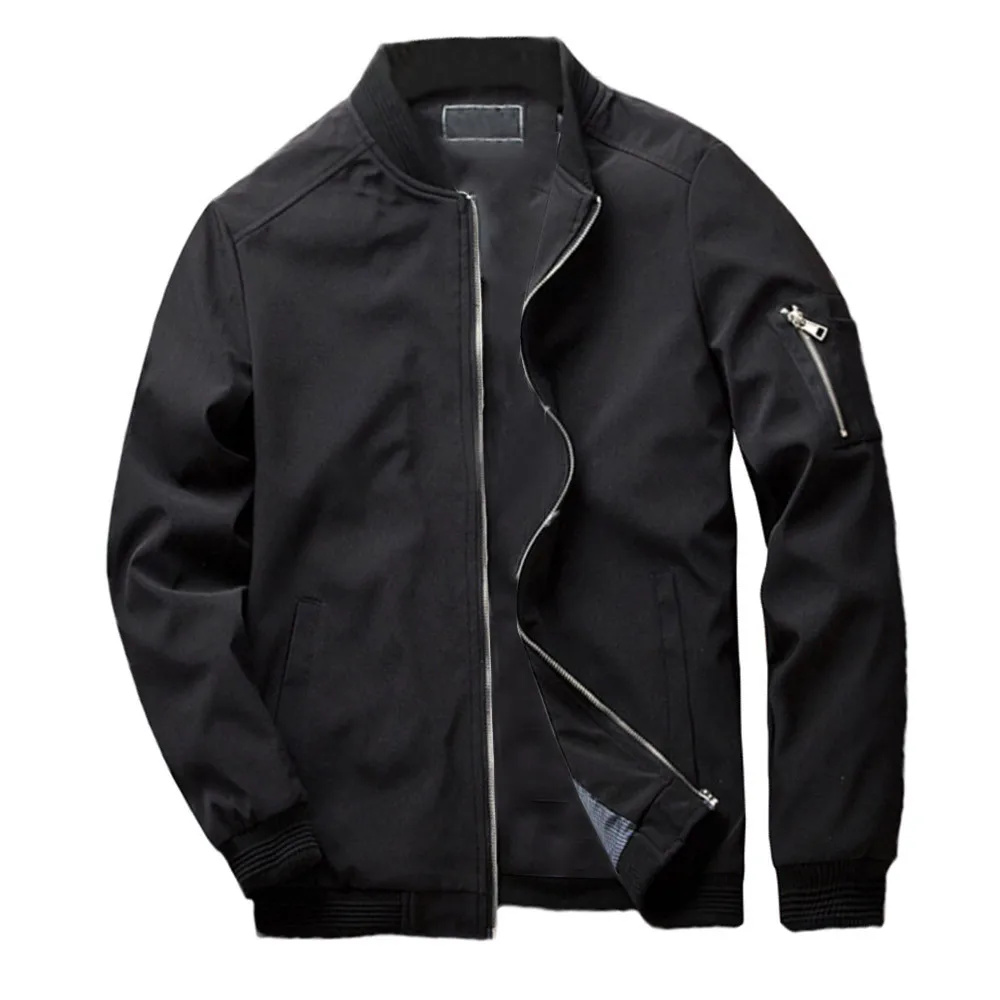 men's winter leather bomber jacket