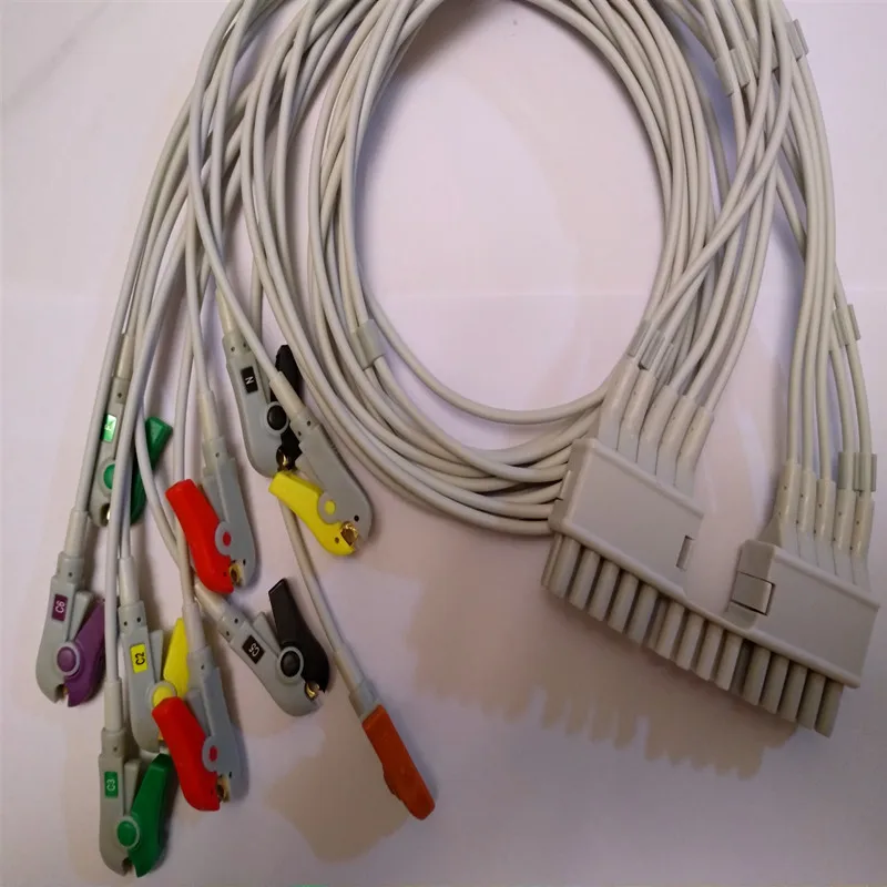 Кабель для ЭКГ совместимый Mortara Eli230/100 10 свинцовых EKG leadwires электрокардиографии