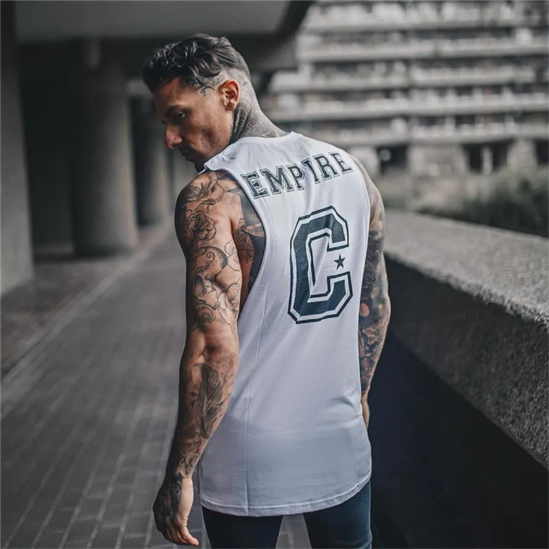 

FRMARO Gyms Clothing Fitness Men Tank Top with hooded Mens Bodybuilding Stringers Tank Tops workout Singlet Sleeveless Shirt