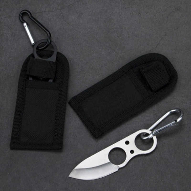 

Karambit Outdoor Camping Mini EDC Knife Steel MultiFunction Self-Defence Portable Survival Knife With Cover Multitools Hand Tool