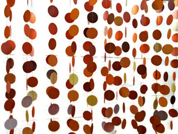 

Ombre Orange Garland, Photo Backdrop, Paper Circle Garland, Wedding Decor, Photo Prop, Photo Booth Backdrop, Ombre Garland