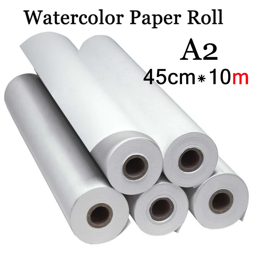 45 cm * 10 m Aquarel Papier A2 Aquarel Papier voor Schilderij Tekening Art set Rijst Papierrol|painting paper|watercolor paperrice paper - AliExpress