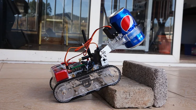 Для Arduino акриловый Робот Танк шасси автомобиля с манипулятором ручная лапа