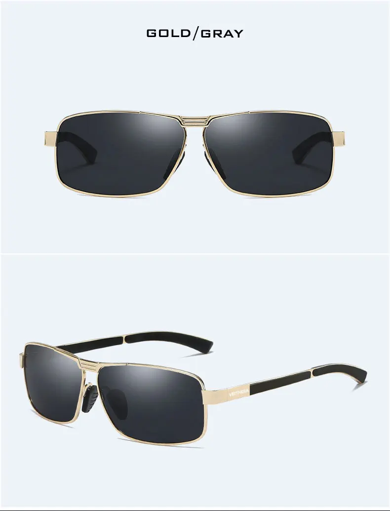 VEITHDIA, с оригинальным чехлом, поляризационные солнцезащитные очки для мужчин, фирменный дизайн, винтажные мужские солнцезащитные очки, gafas oculos de sol masculino 2490