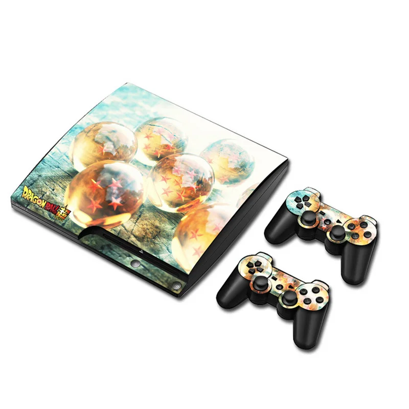 Dragon Ball Виниловая наклейка для sony PS3 Slim playstation 3 Slim и 2 контроллера skins sticker s - Цвет: 2