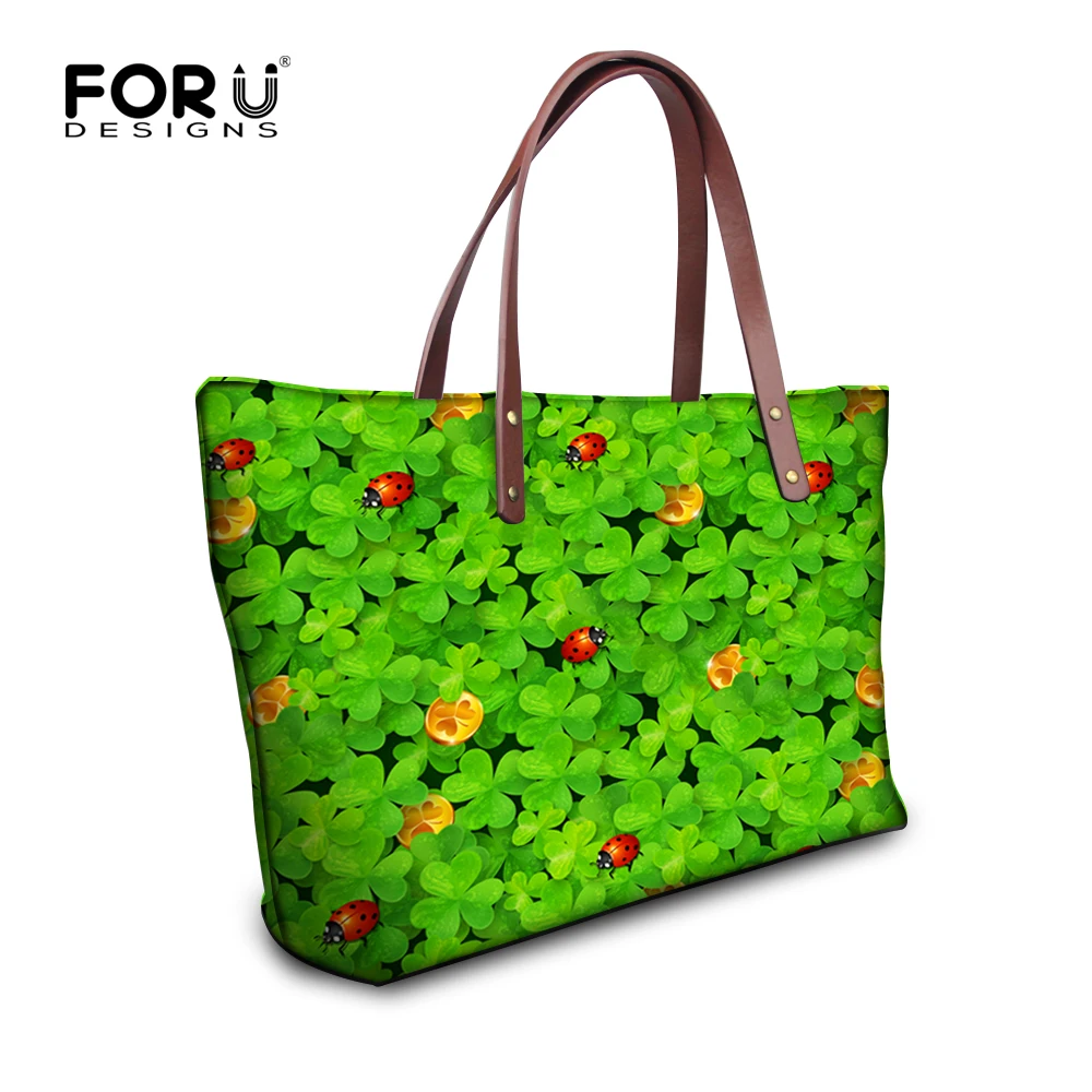 Us 25 99 35 Off Forudesigns Custom Women Handbags Cute Ladybug Print Las Ping Bag Large Capacity S Shoulder Tote Bolsas Femininas In