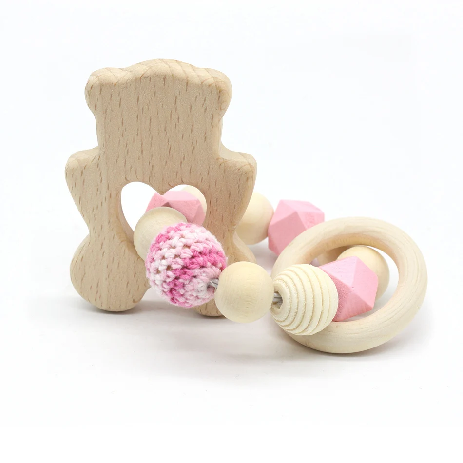 

Baby Pacifier Clip The Tooth Ring Bakelite Molar Teeth Toy Hand Rattles Exercises Chupeta Alimentadora Attache Sucette Dummy