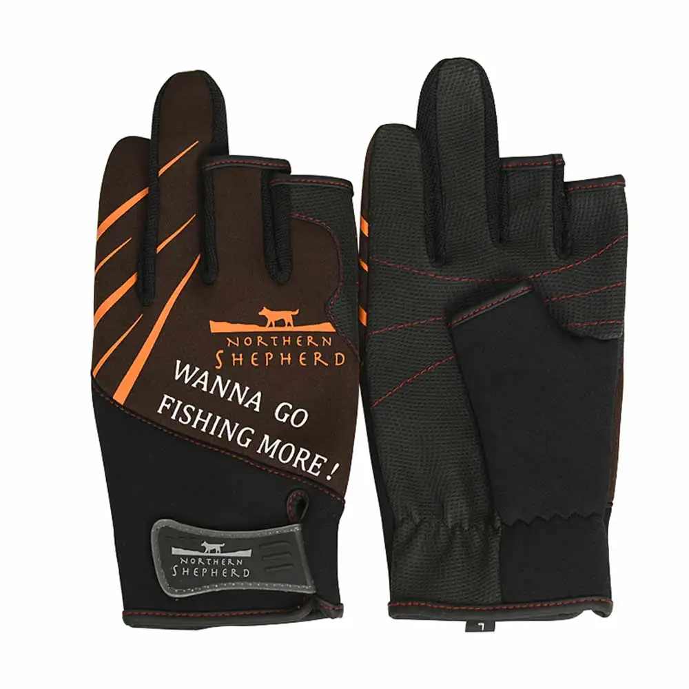 Buy Anti slip winter velvet Fishing Gloves Keep warm 3