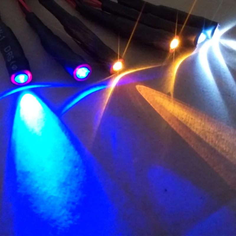 2 LED ангельские глаза демона светодиодные фары для 1/10 RC автомобилей 998|Детали и