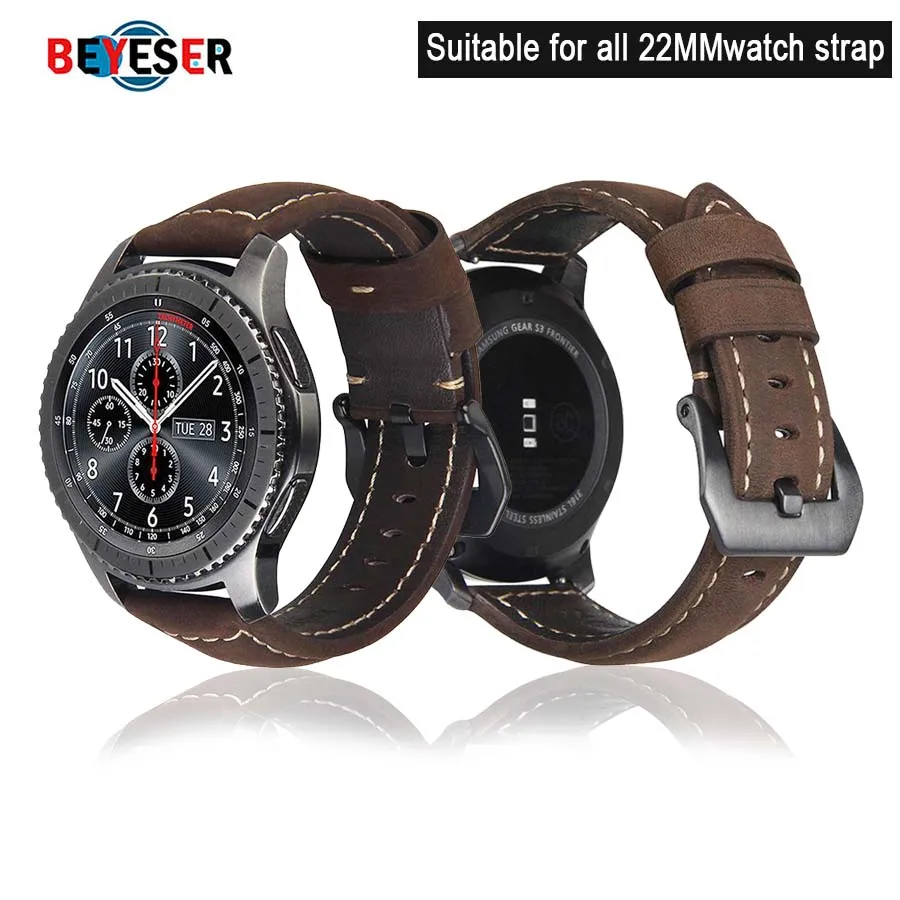 

20mm/22mm Watch Strap High Quality Genuine Leather Band for Samsung Galaxy Watch 41mm/45mm Watchbands Quick Release Accessories