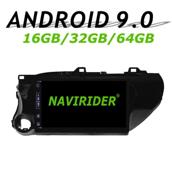 

8 Core 64GB rom Android 10 Navirider Car radio touch screen GPS Navigation for TOYOTA Hilux 2016-2018 bluetooth video Player