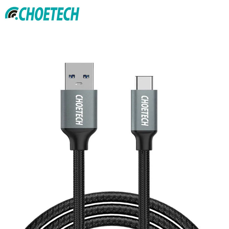 CHOETECH USB 3 0 type C кабель для быстрой зарядки Samsung Galaxy S8 Xiaomi Mi5 кабели мобильных