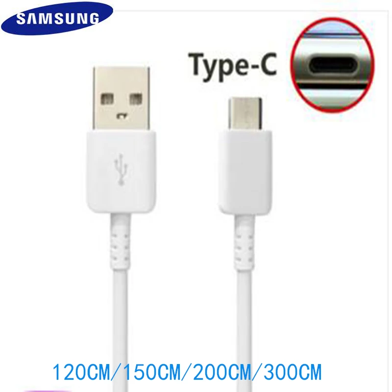 Оригинальный samsung Тип C кабель для быстрой зарядки и USB-C Тип-C быстрая Зарядное