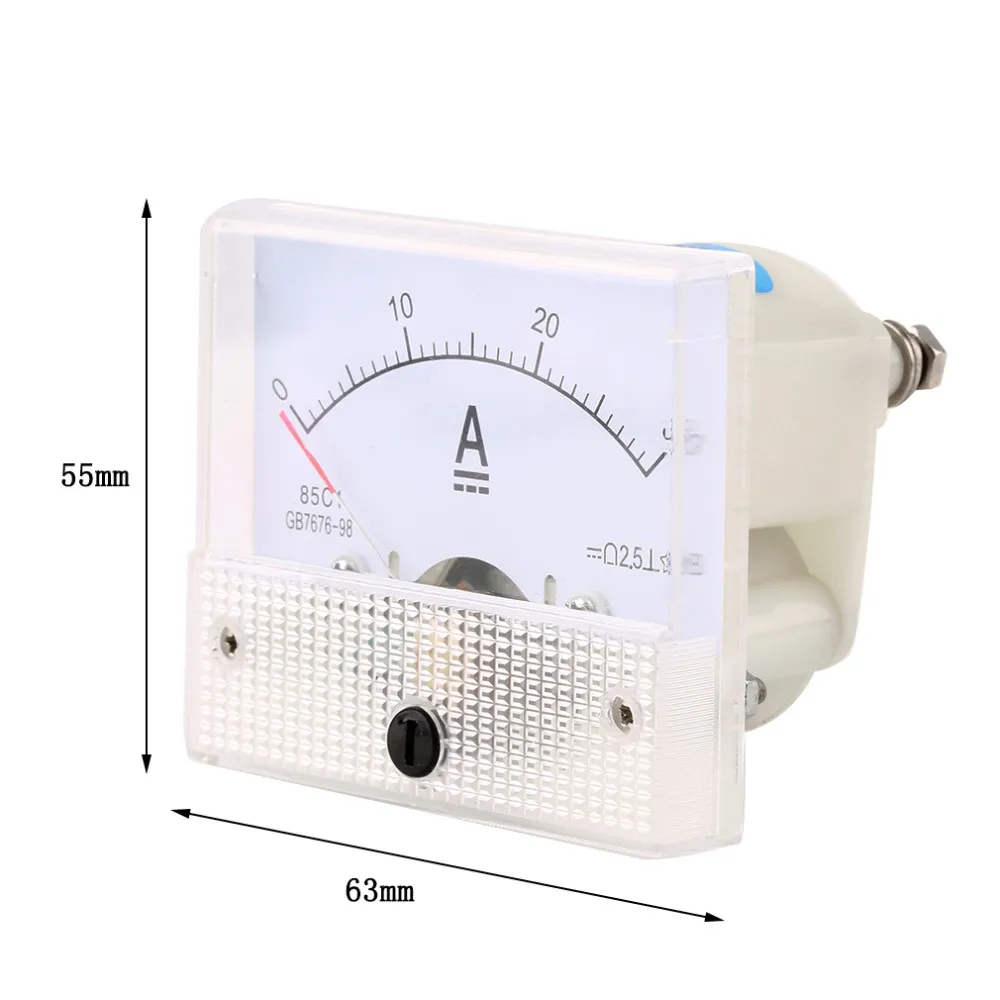 DC 30A Аналоговый Амперметр Панель Ампер ток метр 0-30A DC не нужен шунт бренд
