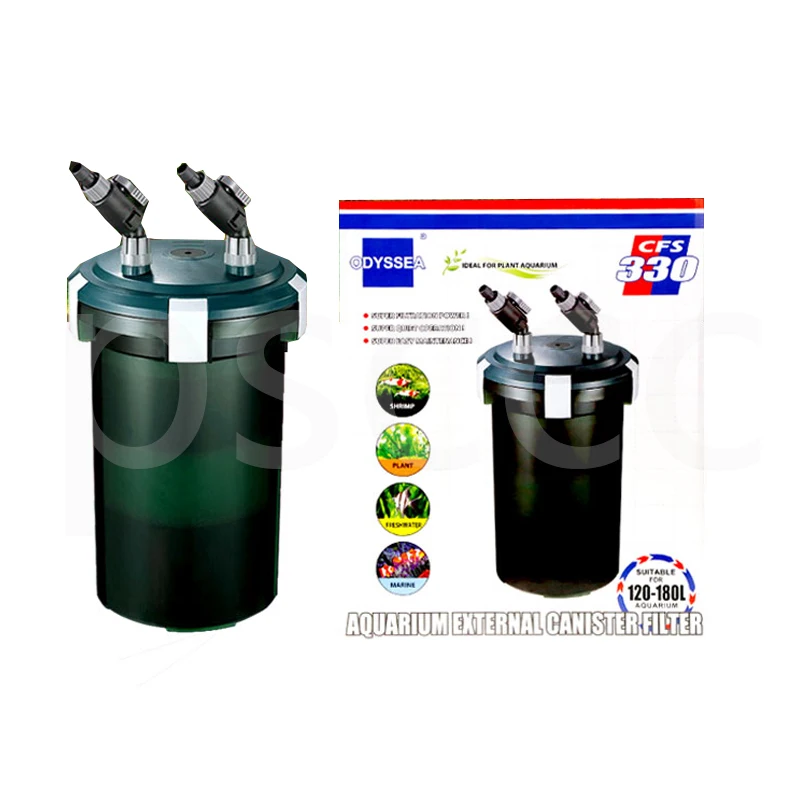 

CFS330 External static straw cylinder filtering equipment with external biological filter for aquarium better than HW602B HW603B